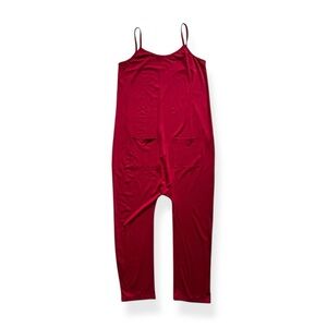 Red One Piece Jumpsuit